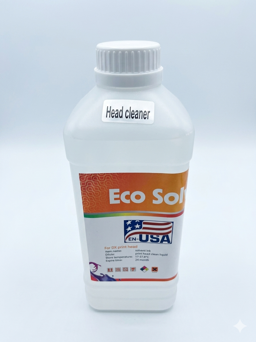 Premium Eco Solvent Cleaner Solution Roland Mutoh Mimaki DX4 DX5 DX6 DX7 XP600 TX800 I3200 L1800